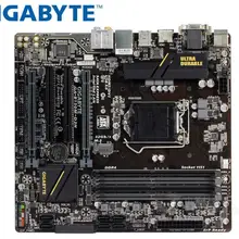 Gigabyte GA-B150M-D3H оригинальная б/у рабочего стола материнской платы DDR4 LGA 1151 B150M-D3H 14NM Процессор 64 Гб USB2.0 USB3.0 B150 материнская плата