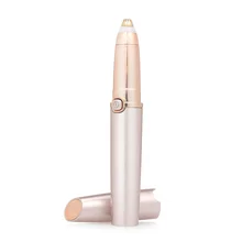 Портативный электрический триммер для бровей губная помада брови ручка для удаления волос безболезненная бровей электрическая бритва с светодиодный свет