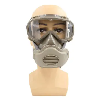 

1Set Safety Anti-Dust Chemical Filter Mask Eye Goggles Protective Face Cover Mask Respirator