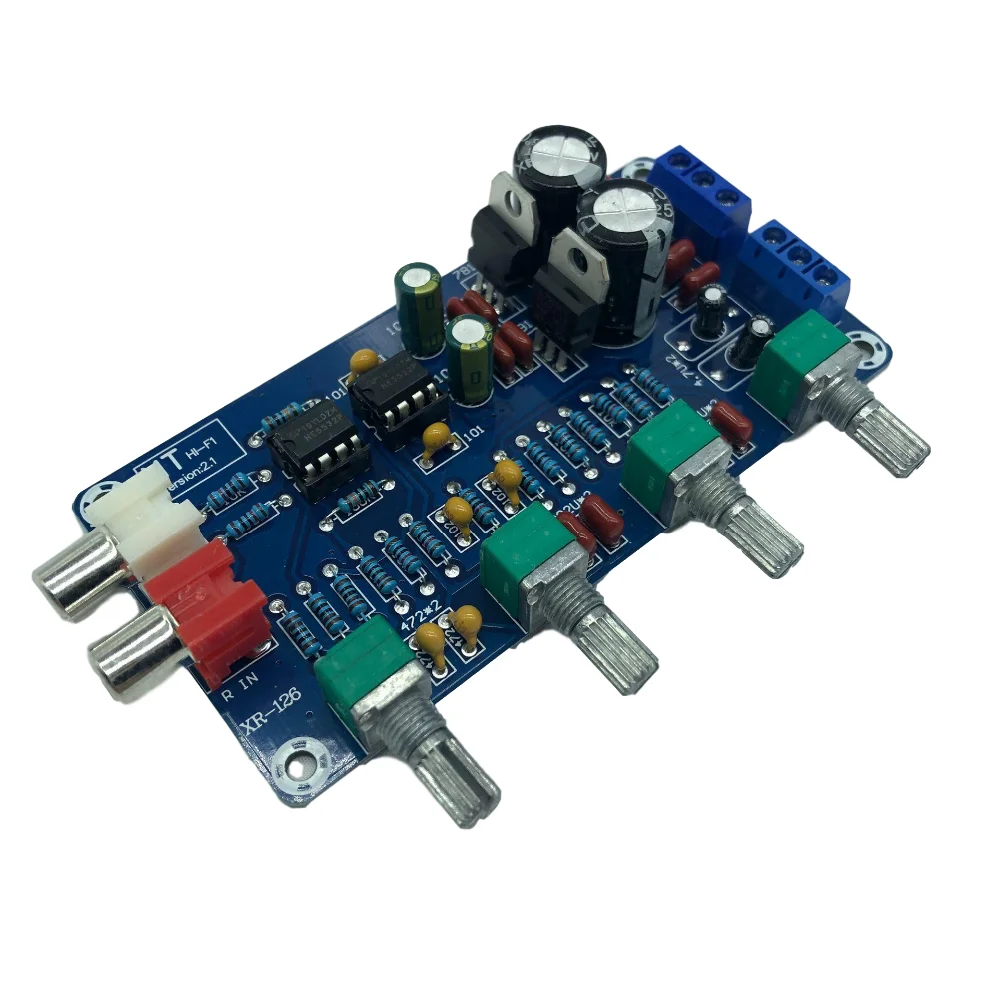 XH-M164-NE5532-Stereo-Pre-amp-Preamplifier-Tone-Board-Audio-4-Channels-Amplifier-Module-4CH-CH