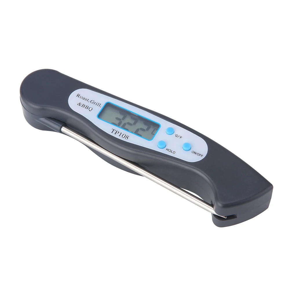 Foldable Food Thermometer Programmed Digital Kitchen Cooking BBQ Meat Fork Barbecue Probe Type Temperature Gauge TP108 |