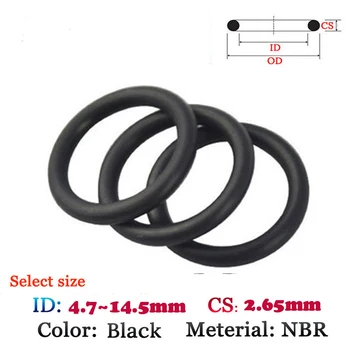 

CS2.65 ID4.7mm Fluoro Rubber O-Ring 10pcs Washer Seal Plastic gasket Silicone ring film oil and water seal gasket NBR material