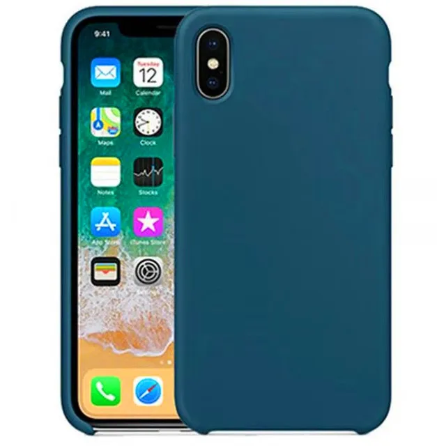 Силиконовый чехол для телефона для Iphone 7, 8 Plus, чехол для Iphone 6, 6S Plus, X, XS, MAX, XR, 7, 8, без логотипа, Роскошный чехол s+ сумка - Цвет: Светло-голубой