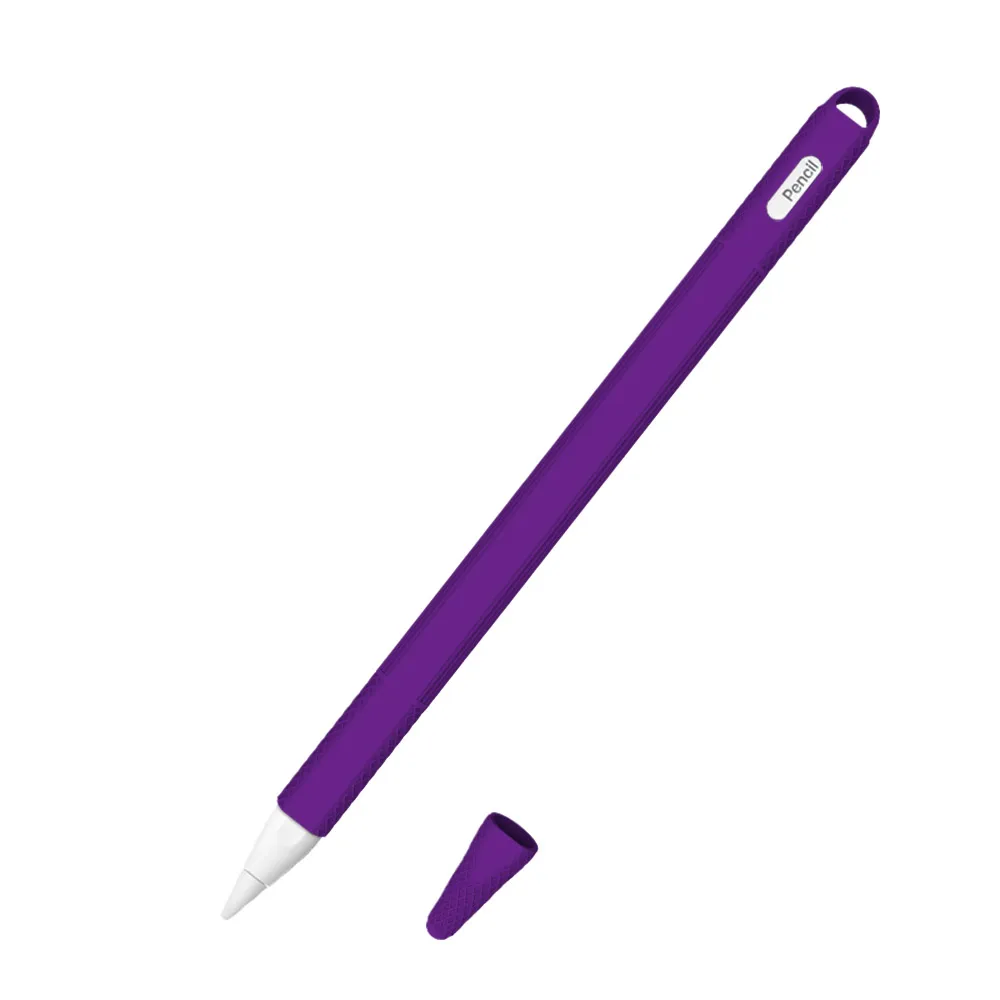 Purple Силиконовый чехол-держатель для карандаша для Apple Pencil 2, подставка-держатель для iPad Pro, стилус, защитный чехол - Цвета: Purple