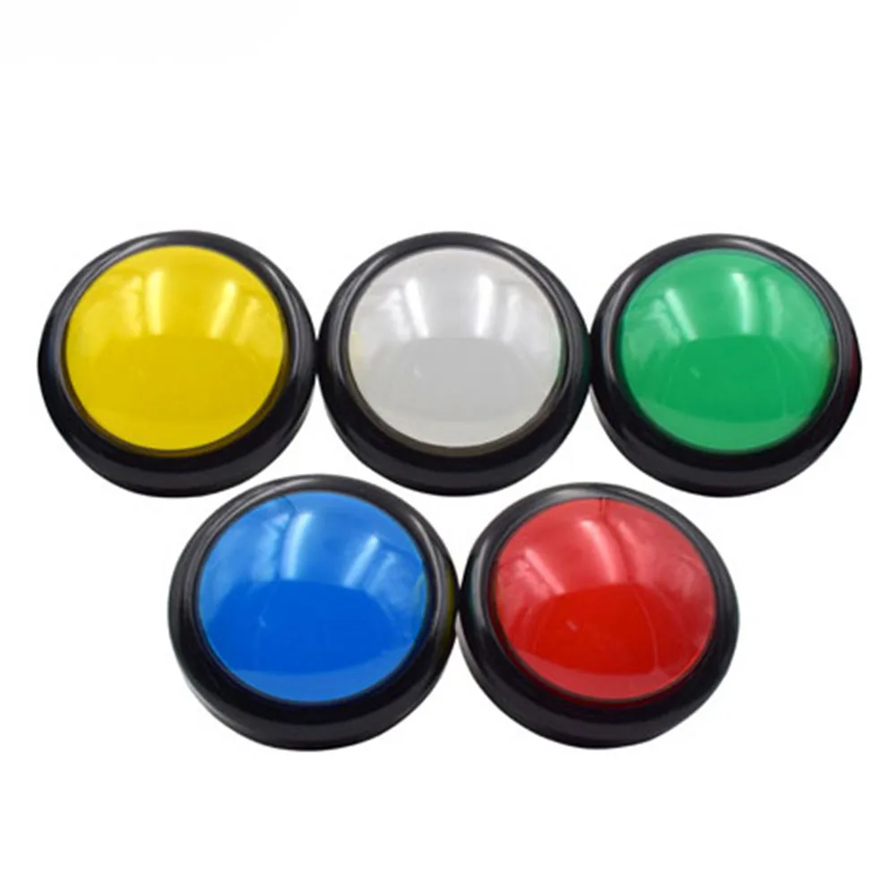 10 Units 100mm LED Illuminated Arcade Push Buttons Description Image.This Product Can Be Found With The Tag Names Arcade game 100mm push button, Big arcade button game, Push button board game, Sport push buttons arcade