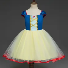 Платье принцессы Белоснежки Диснея для девочек Детские платья для девочек, Рождественский костюм вечерние платья, одежда для девочек на год