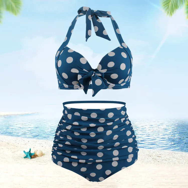 1987-2 Set bikini plus size women sexy beach bikini push up swimwear woman brazilian bikini big size swimsuit for woman bath suit - Цвет: 1987-2