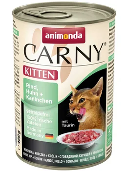 

ANIMONDA ANIMONDA CARNY KITTEN RIND, HUHN & KANINCHEN for kittens with beef, chicken and rabbit 400g