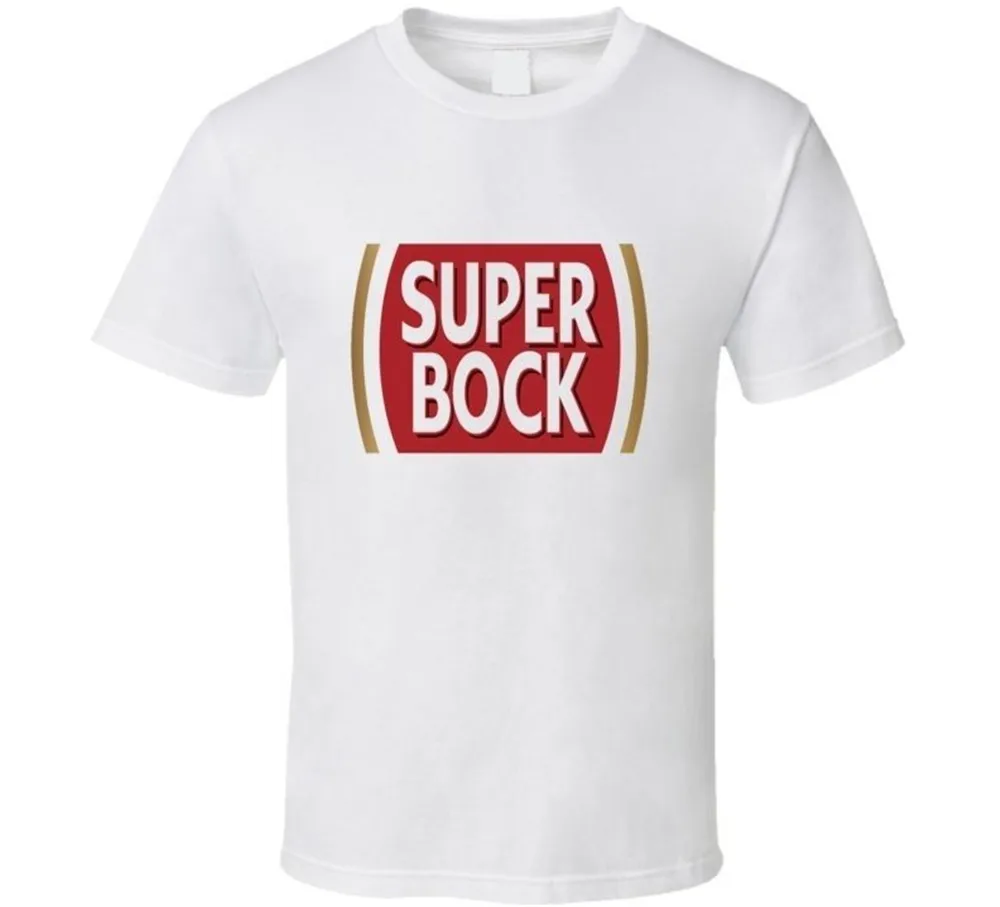 

Super Bock Portugese Beer Logo Cerveja T Shirt Sizes Small To 3xl Tee Retro O Neck Tee Shirt