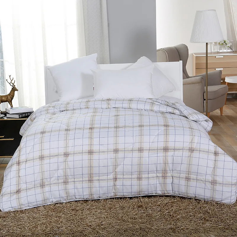 Spring And Autumn Quilt Manufacturers Direct Selling DOHIA Feather Velvet Thick Winter Quilt Pattern Hotel Bedding Article Duvet