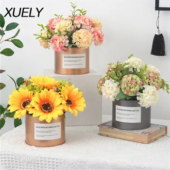 

Nordic ins Artificial flower 1 set decoration home living room table accessories silk flower wedding Photo props Christmas gift