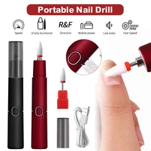 

Electric Nail Drill Cordless Handheld Nail Drill File Kit Rechargeable Manicure Tool With Ceramc Drill Bit Electric Nail Tools