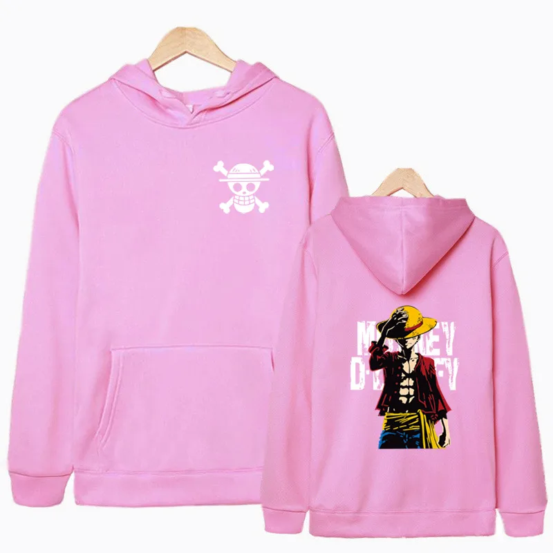 Hot Fashion 2019 Autumn winter New One Piece Luffy Men's Hoodies Sweatshirt High Quality Hoodies Men Hip Hop Moleton Masculino