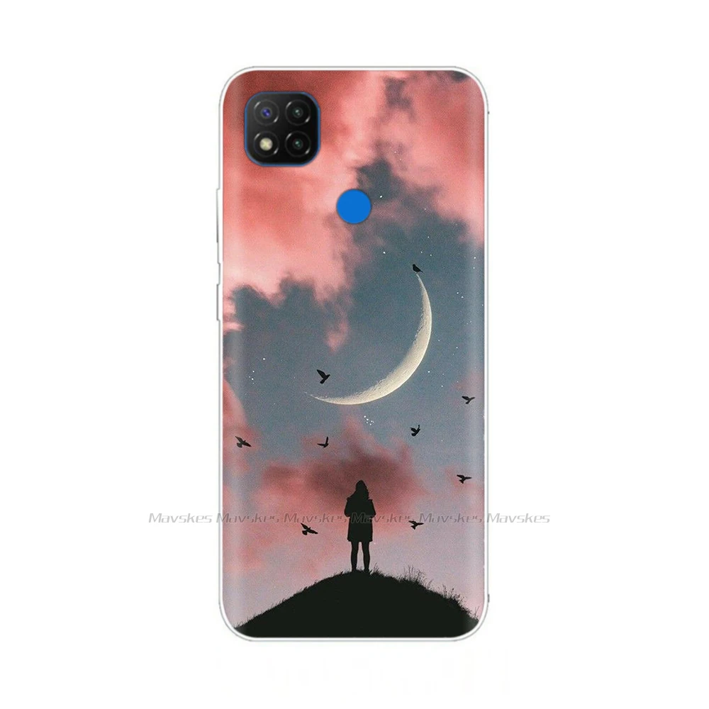 case for xiaomi For Xiaomi Redmi 9C NFC Case Soft TPU Silicon Phone Back Cover for Redmi 9C Case redmi9c 9 C Printed Etui Bumper Fundas Coque xiaomi leather case chain Cases For Xiaomi