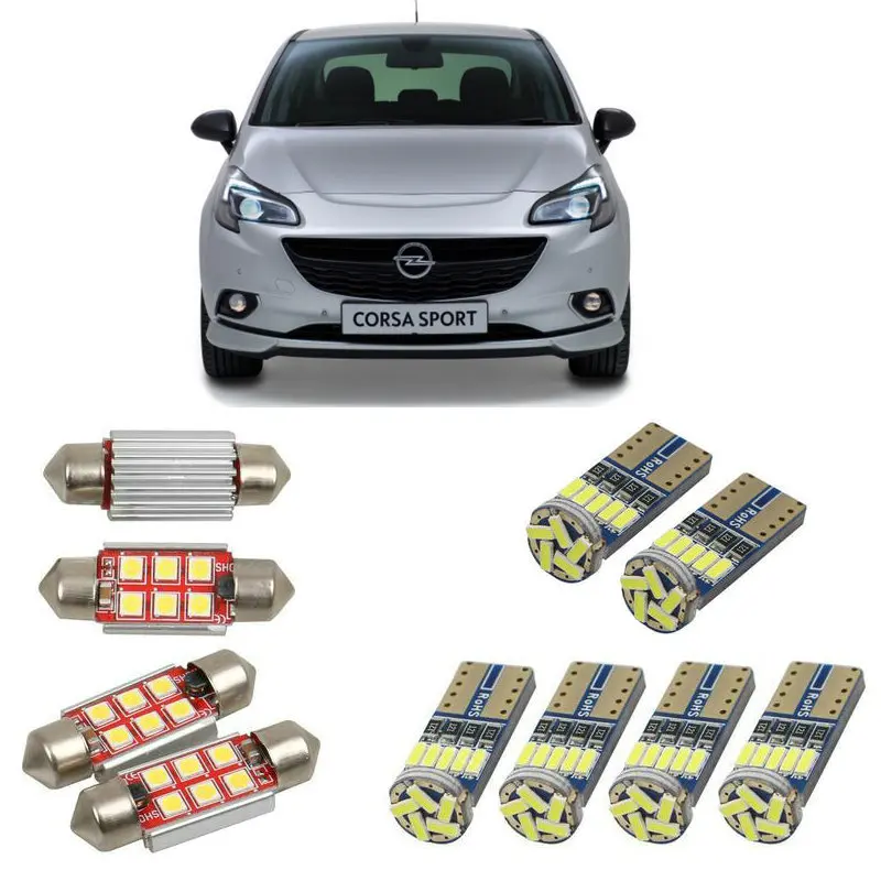 Interior led Car lights For Opel corsa e van x15 corsa e x15 hatchback bulbs for cars License