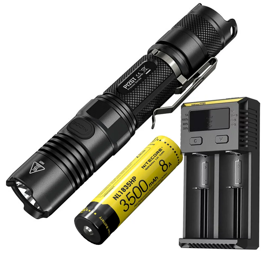 

NITECORE P12GT Tactical Flashlight CREE XP-L HI V3 LED max 1000 lumen beam distance 320 meter handheld torch search rescue Light