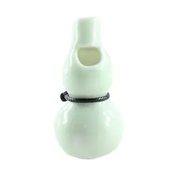 

Retro Ceramic Gourd Pendant Whistle Necklace Kids Toy Party Props New