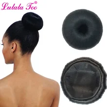 Большой синтетический волос пончик-шиньон Клип В поддельные волосы булочка крышка парик шиньоны для женщин в форме яблока Updo