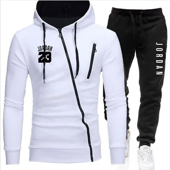 

Men's Fashion Tracksuit Casual Sportsuit Men Hoodies/Sweatshirts Sportswear Zipper Coat Pant Tracksuit Men Set Brand Clothing