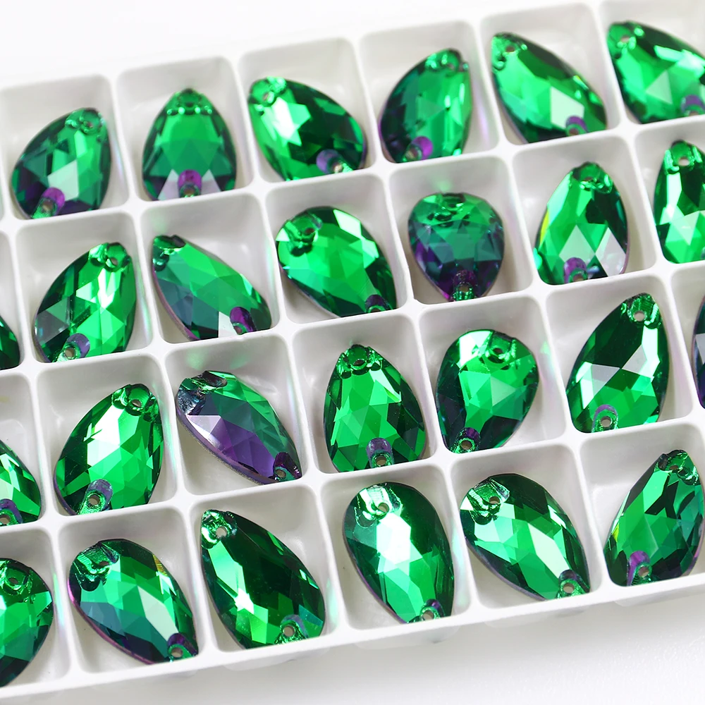 Шитье стразами Стразы слеза падение кристаллы стекло пришить стразы аппликация