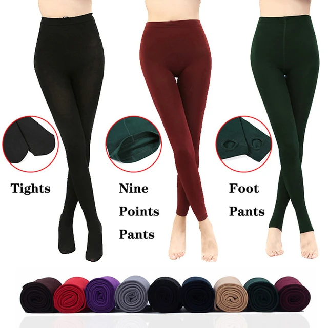 Cold Weather Leggings for Women Sexy Tights Warm Pants Fleece Pantyhose  Nude Stockings Slim Stretchy Leggings Running Pants