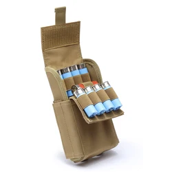 1 pc bolsa tratical caça escudo saco 12 calibre 25 redondo edc molle revista bolsa balas pacote airsoft caça accessaries