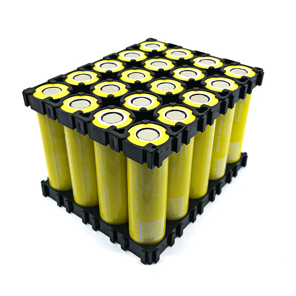 

50Pcs 18650 Lithium Cell Cylindrical Battery Case Holder 4x5 Batteries Pack Plastic Holder Bracket For DIY Battery Organizers