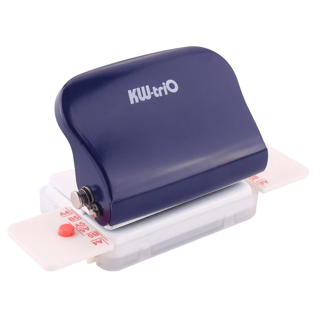 KW-trio 6-Hole Paper Punch Handheld Metal Hole Puncher 5 Sheet Capacity 6mm  for A4 A5 B5 Notebook 