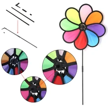 Игрушки в виде ветряной мельницы Дети Сад украшения 8 листьев красочные на открытом воздухе Spinner 72XF