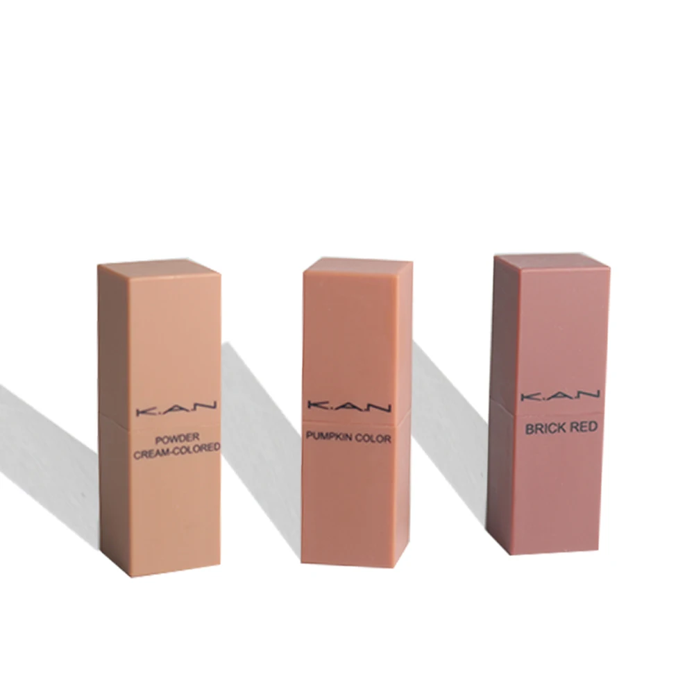K.A.N Brand 3pcs for box Mini Matte Rouge Lipstick Makeup Long Lasting Kiss Water-proof Moisturizing Glossy Lips matte lipstick K.A.N Brand 3pcs for box Mini Matte Rouge Lipstick Makeup Long Lasting Kiss Water-proof Moisturizing Glossy Lips matte lipstick