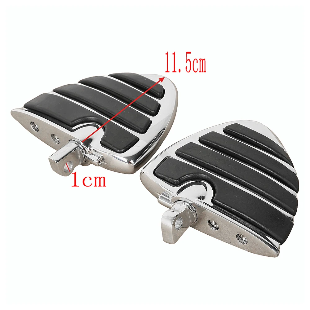 

Chrome Motorcycle Male Mount Foot Pegs Footrests case for Harley Touring Trike Softail FL FLD