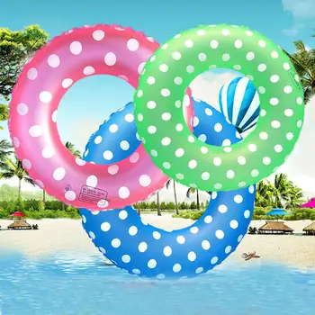 

Colored Dots Summer Swimming Ring Inflatable Pool Water Float Raft for Kids Adult - COLOR RANDOM