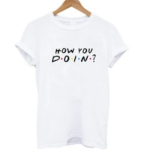 How You Do чудесная модная летняя женская футболка с коротким рукавом и круглым вырезом