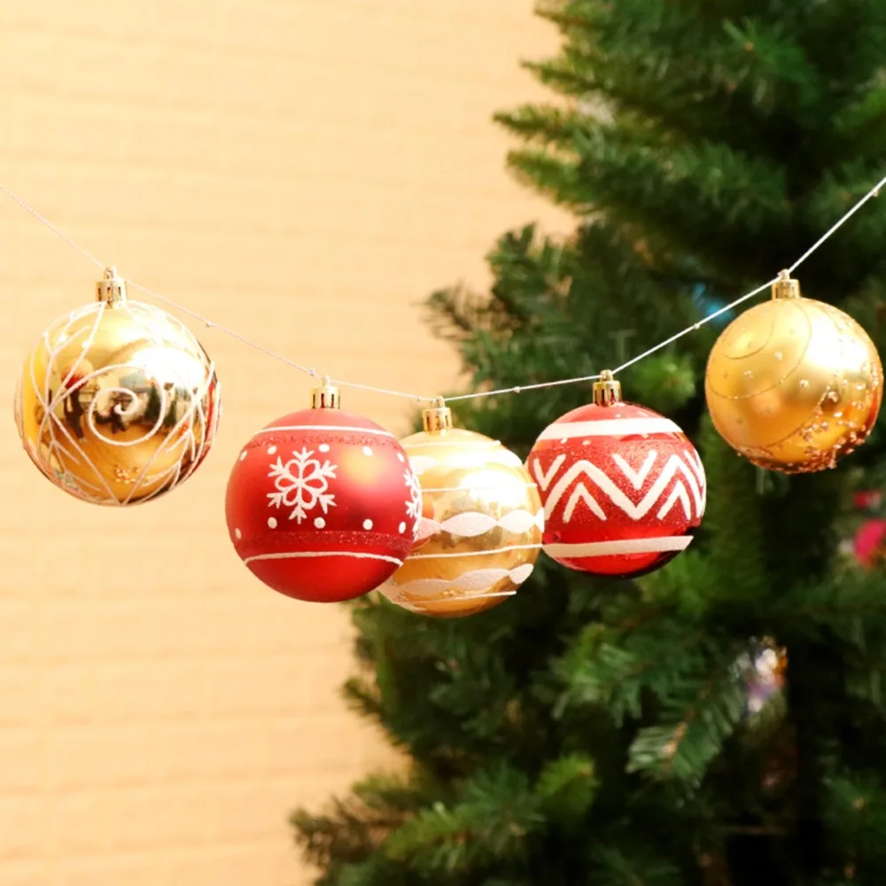 duuti new arrival 24pcs 6cm christmas ball light ball painted