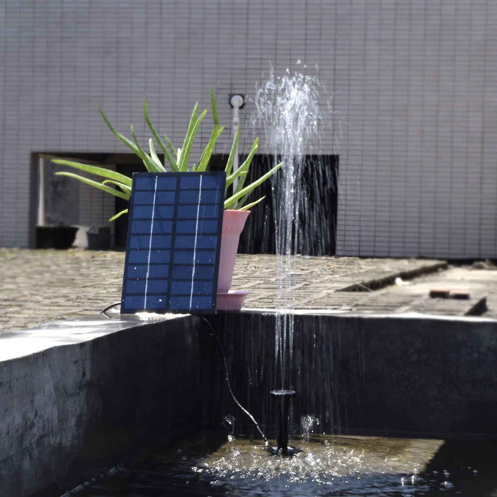 New 200L/H Solar Power Fountain Water Pump Garden Artificial Outdoor 9V 1.8W Kit Set | Обустройство дома