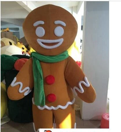 Details about   2020 Gingerbread Man Mascot Mascot Costume Suits Cosplay Party Outfits Clothing