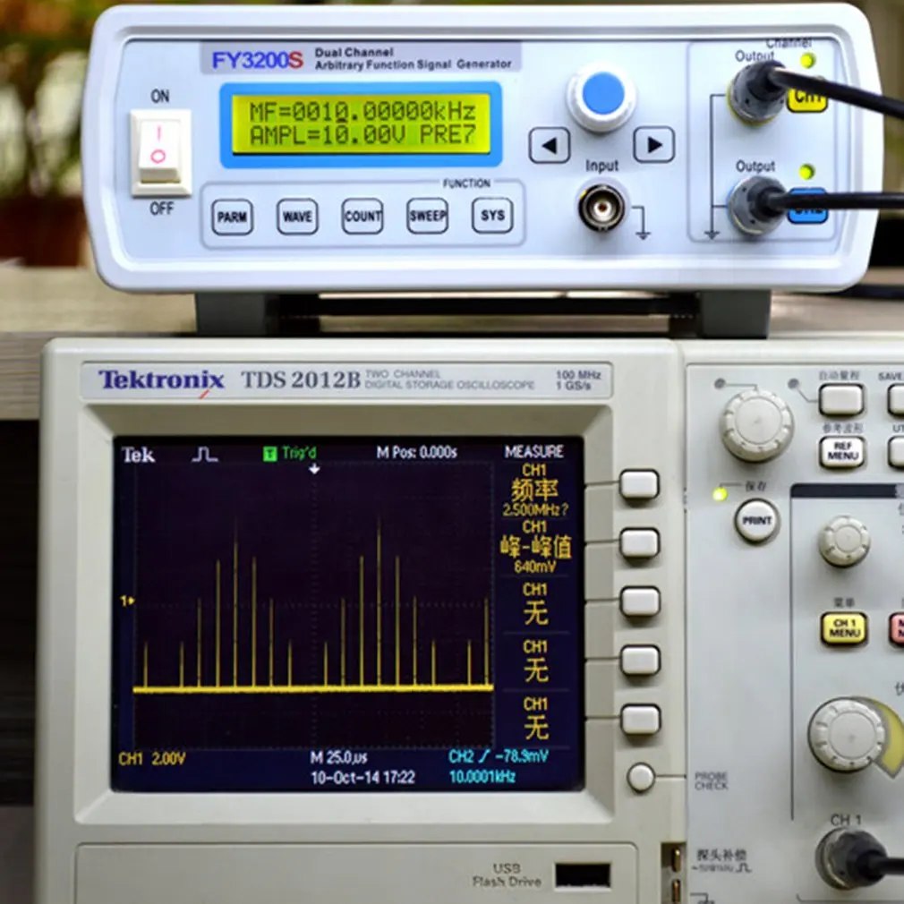 FY3200S 25 МГц цифровой DDS двухканальный функция источник сигнала Генератор произвольной формы импульса Частотомер