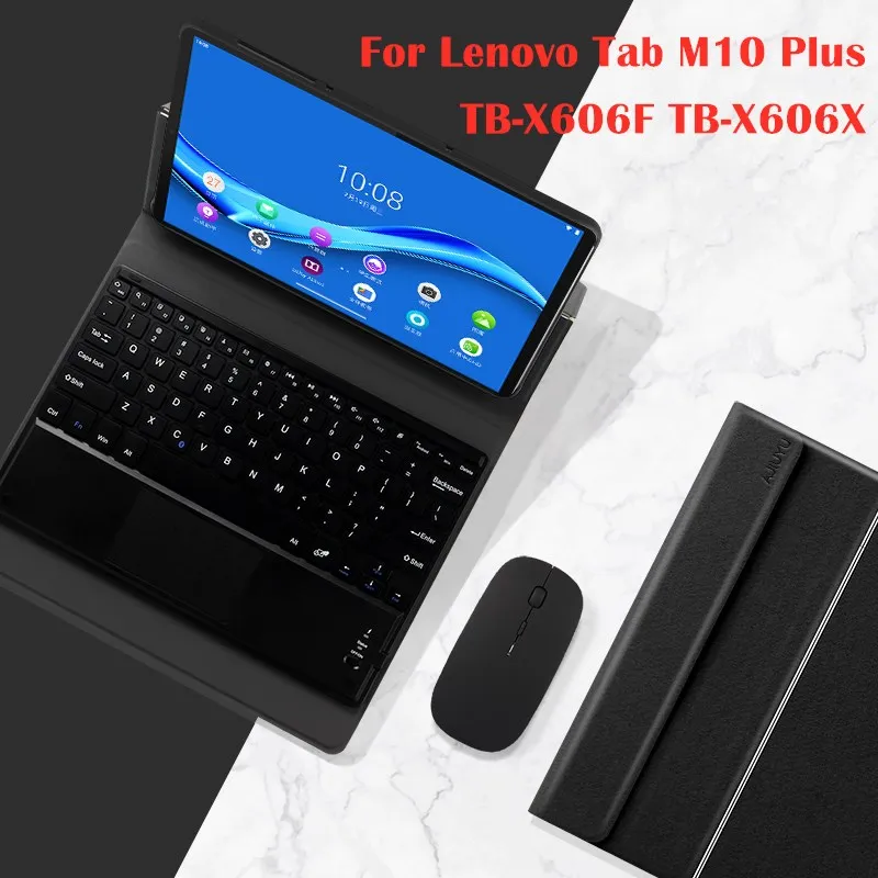 

Keyboard Case For Lenovo Tab M10 FHD Plus 10.3" TB-X606F TB-X606X Tablet Case Rechargeable Wirele Bluetooth Keyboard Cover Mouse