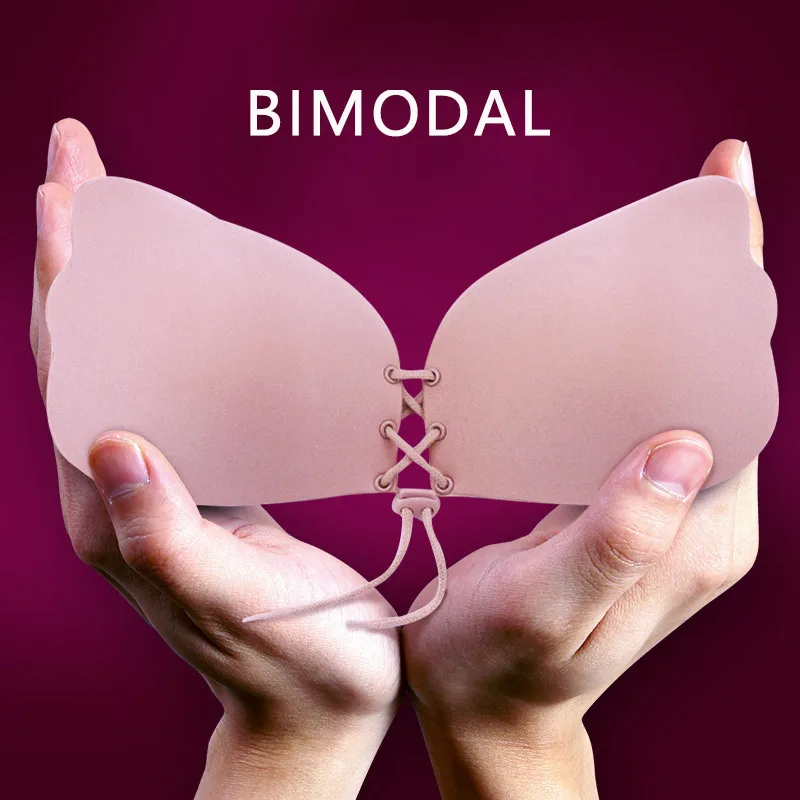 Buy Sex Summer Breathable Bra Butterfly Silicone Invisible Bra For