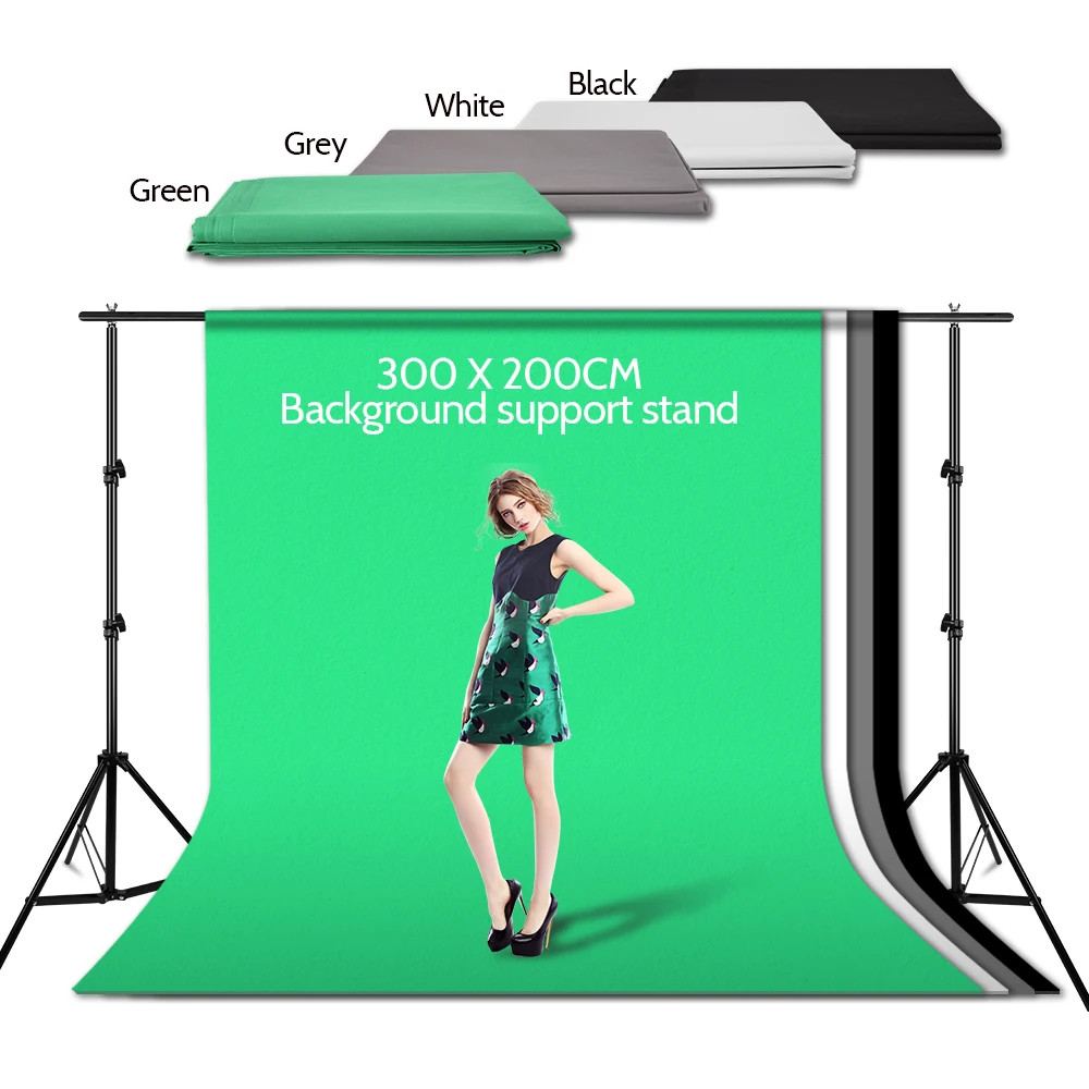 Photography Studio Lighting Kit 2*3m Adjustable