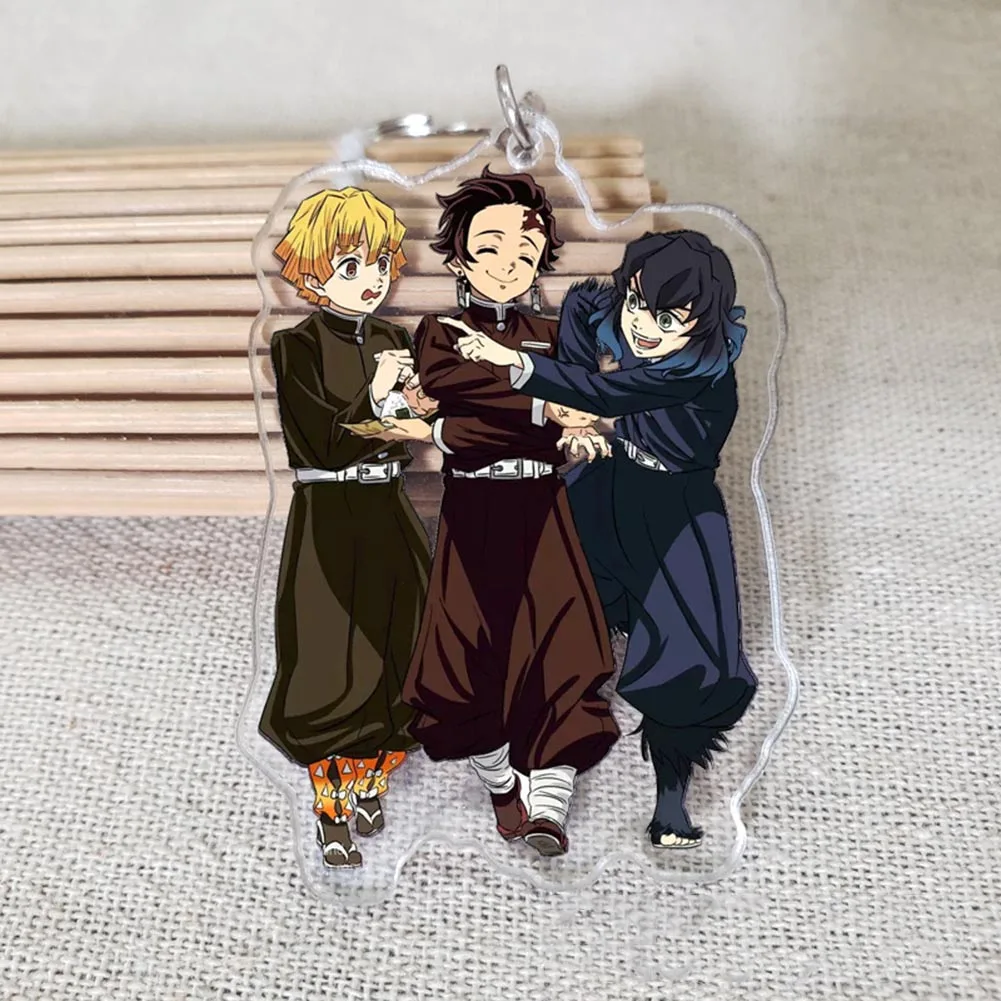 Демон убийца: Kimetsu без Yaiba аниме акриловый брелок Nezuko Tanjirou милый с рисунком в виде