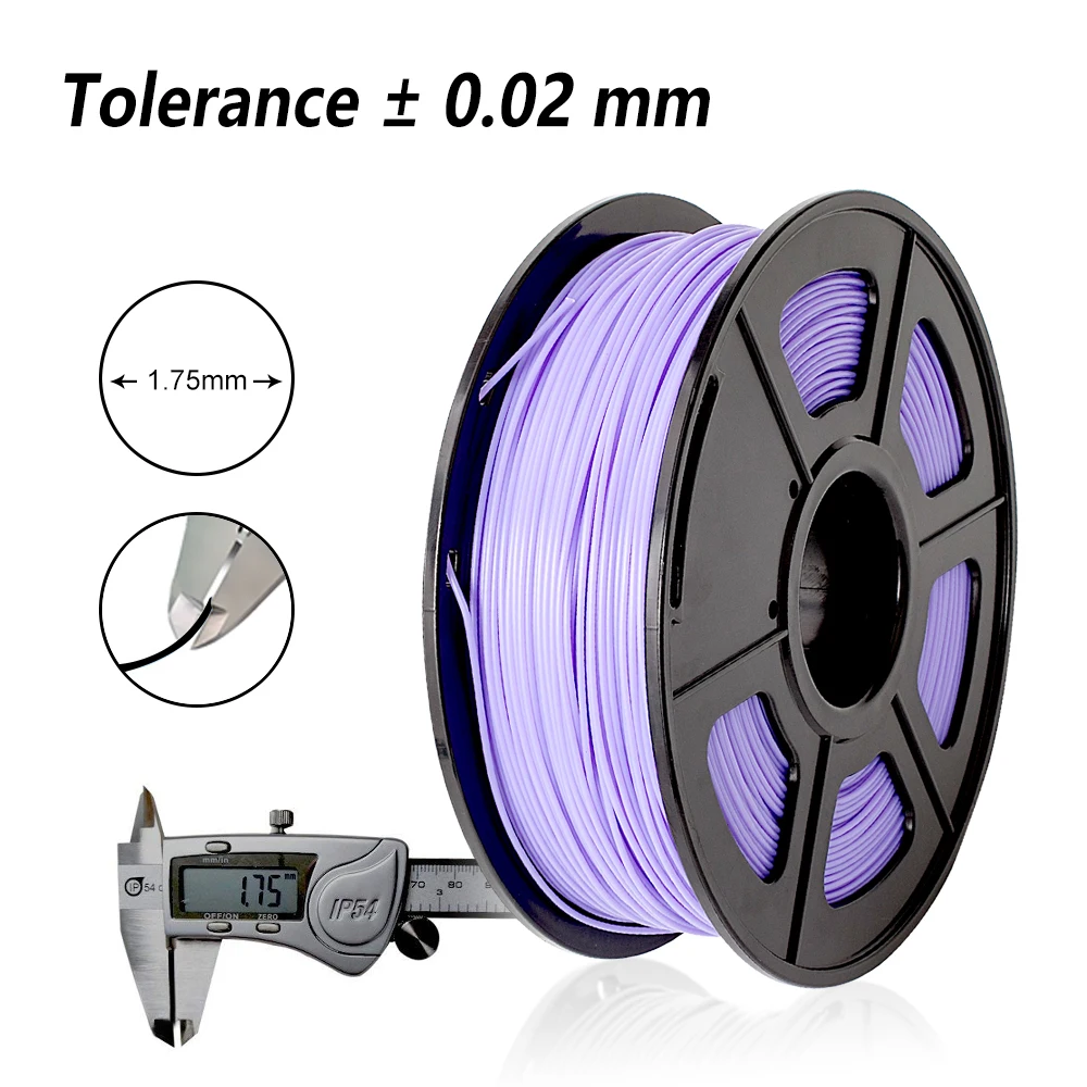 SUNLU 3D Printer Filament PLA Plus Dimensional Accuracy+/- 0.02 mm 2.2 LBS(1KG) Spool 3D Filament for 3D Printers& 3D Pens