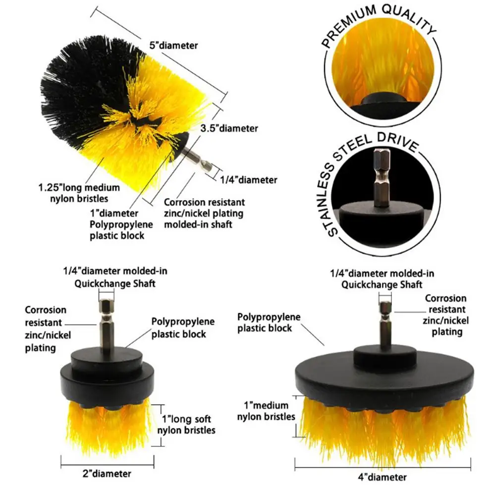 12 шт/3 шт набор электрическая щетка для мытья пластиковых дисков шлифовальная нержавеющая сталь электрическая дрель набор для автомобиля Ванная комната Кухня Чистка