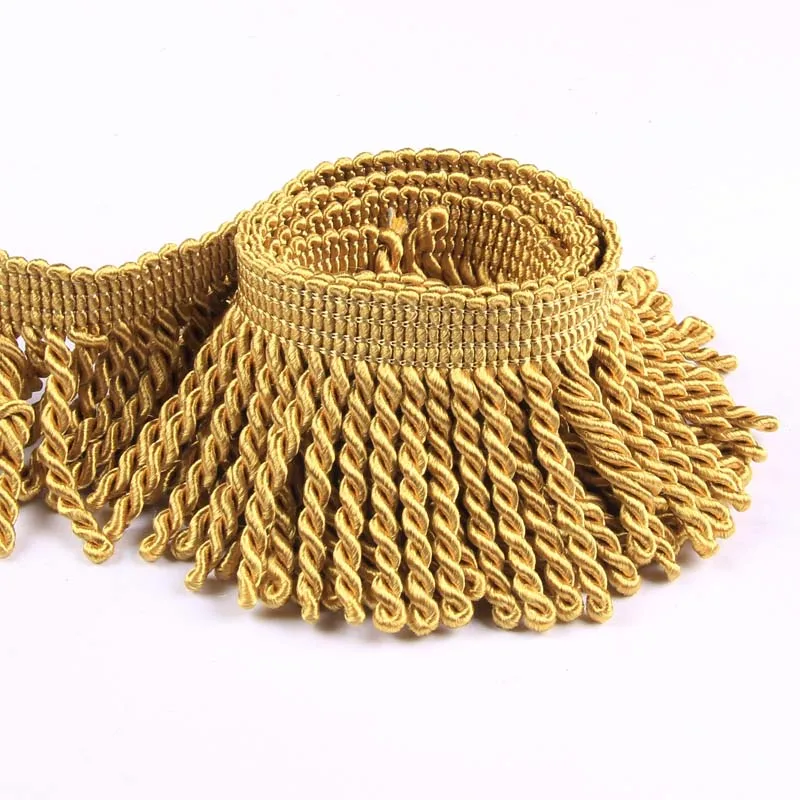 Lace Ribbon 5yard/Lot Silk Tassel Fringe Trim Embroidery Fabric Sewing Garment Shoes Bag Tassels for Jewelry Diy