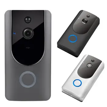 

Smart Wireless WiFi Camera Intercom Home Security Motion Sensor Video Doorbell Phone see hear speak to visitors from your phone.