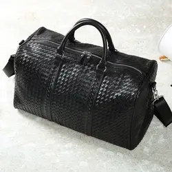 2019 Новая дорожная сумка тканая Большая вместительная сумка на плечо сумка для компьютера Корейская дорожная сумка модная простая