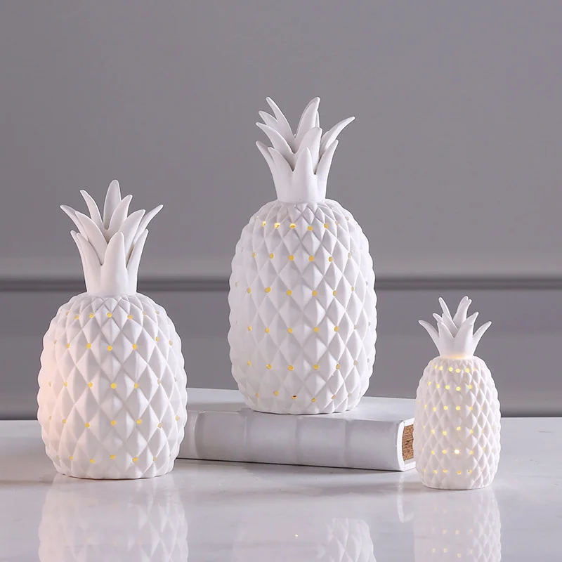 Strongwell скандинавские керамические фигурки ананасов со светильник кой Настольная