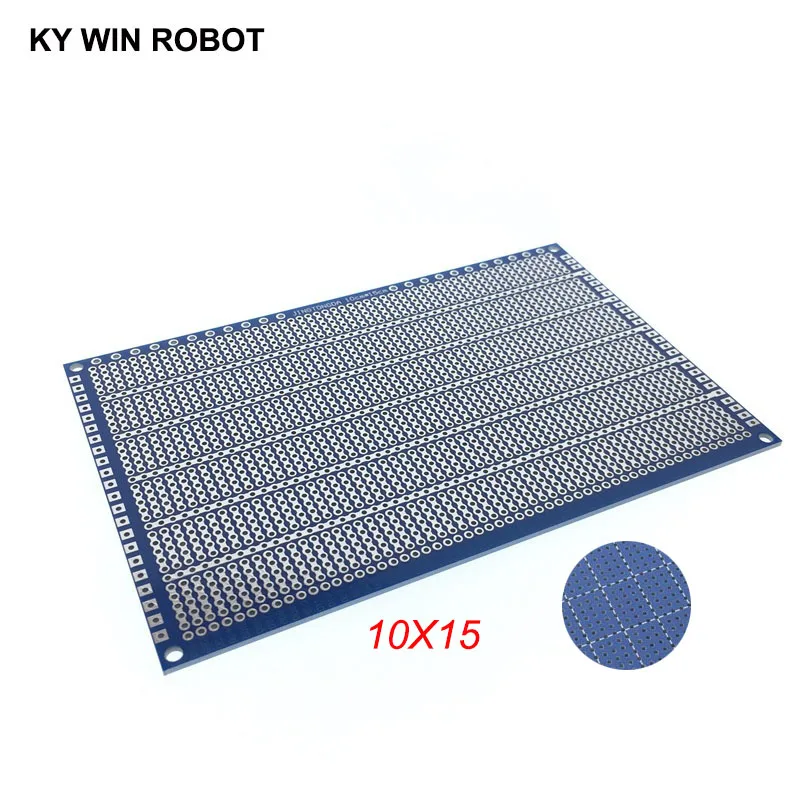 1 шт. DIY 10*15 см синий одной стороны прототип бумага PCB Универсальный Эксперимент Матрица платы 10x15 см для Arduino