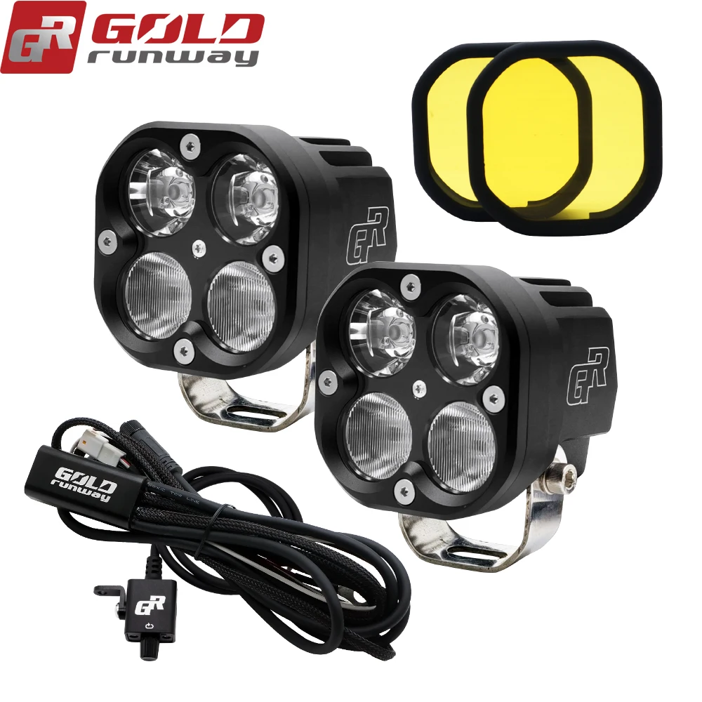 GOLDRUNWAY GR-X4 универсальные вспомогательные мотоциклетные фары 4200LM 40W освещение для