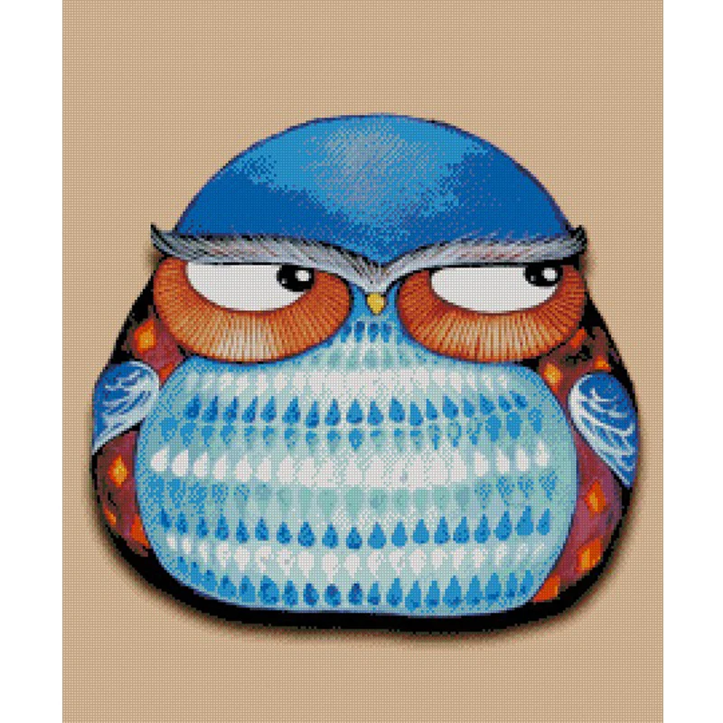 owl, cute blue owl bird